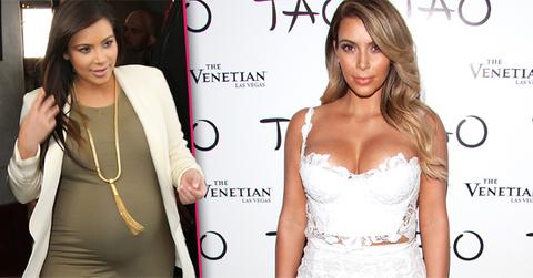 //kim kardashian pregnant skinny wide