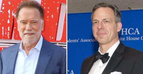 Photo of Arnold Schwarzenegger and Jake Tapper