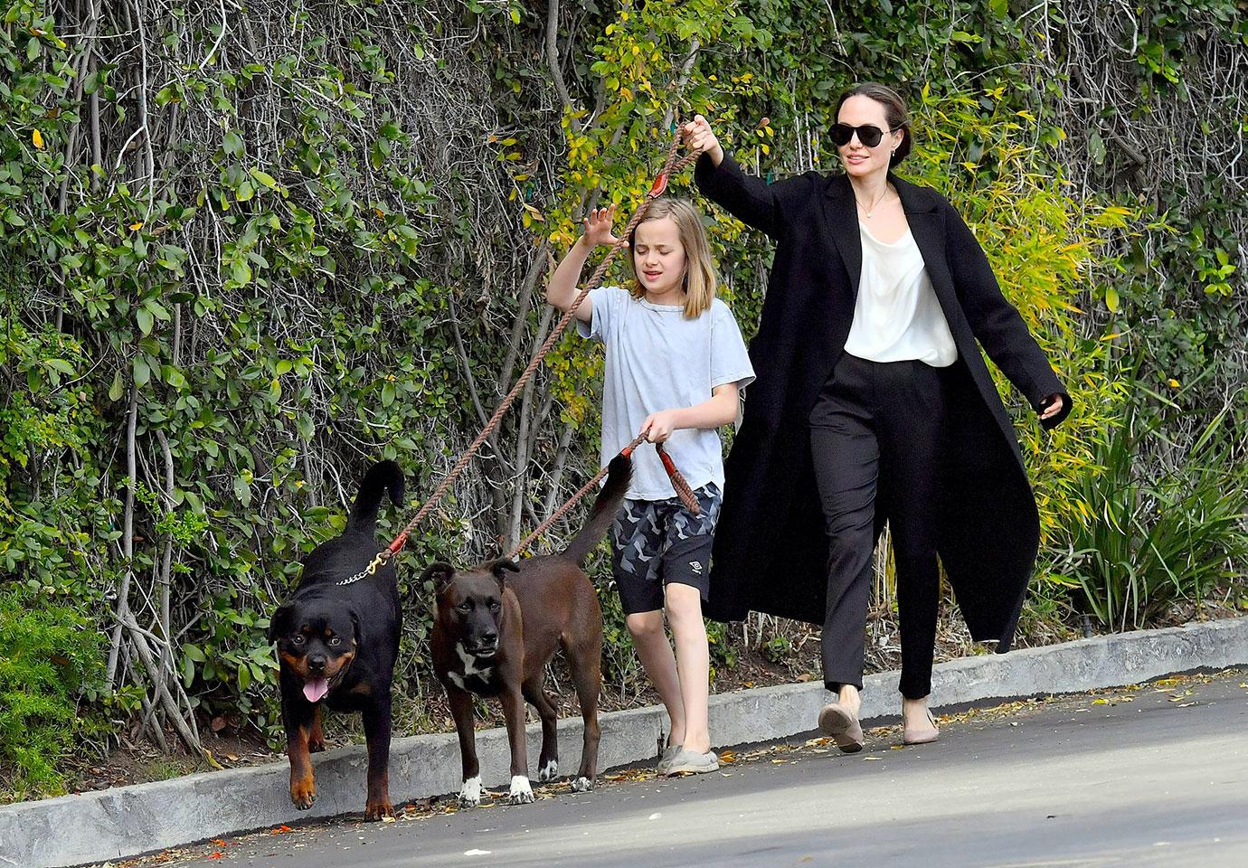 Angelina Jolie & Vivienne In LA After Brad Pitt Golden Globes Snub