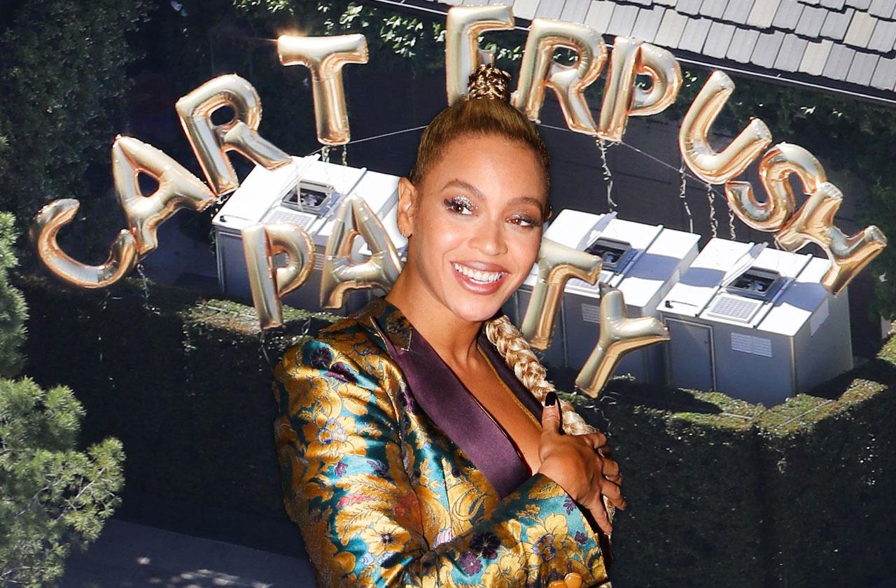 Beyonce Pregnant Twins Baby Shower Pics