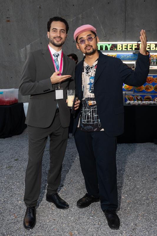 svp gala mc jaeki cho r with svp managing director mohamed attia l photo credit corey torpie