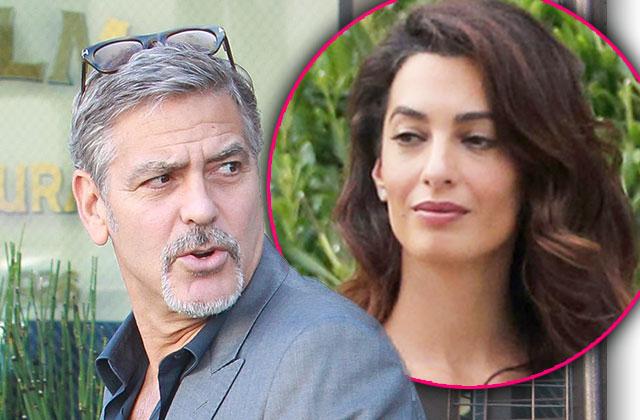 //amal clooney pregnant twins george clooney fighting birth pp