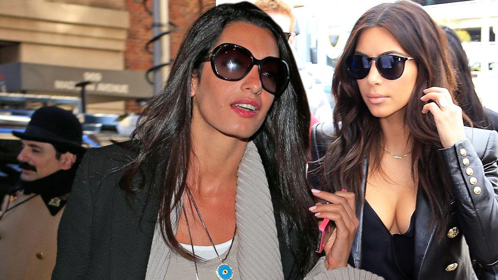 //amal alamuddin and kim kardashian