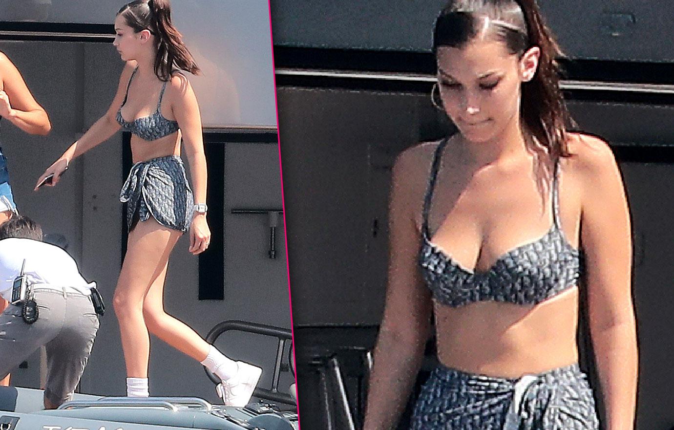 Bella Hadid Shows Off Bikini Body In Monaco