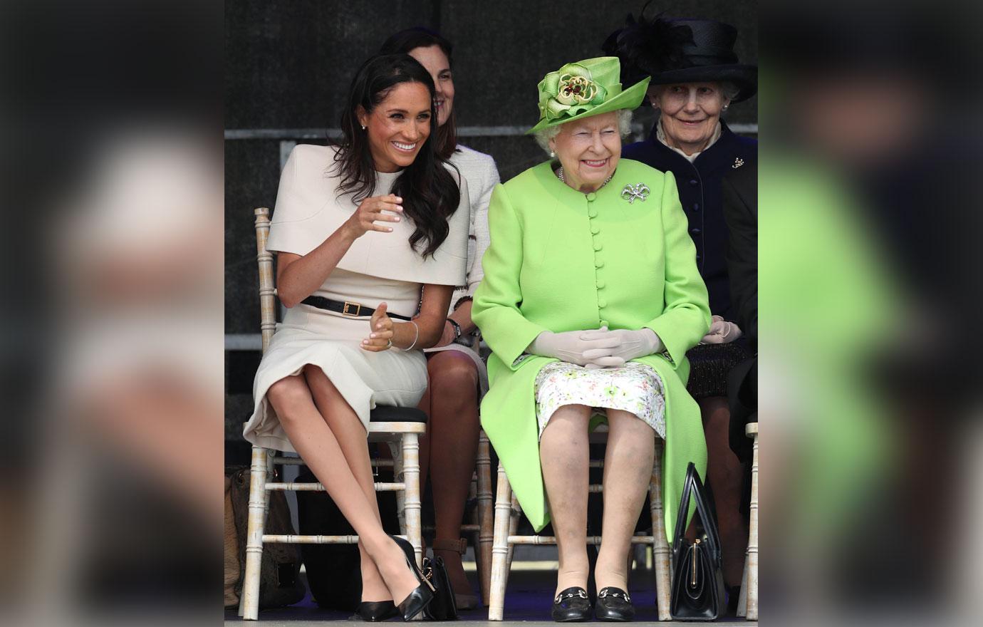 Meghan Markle Queen Elizabeth Smile Royal