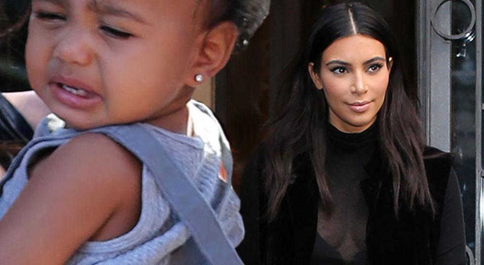 Child Abandonment? Kim Kardashian Caught Leaving North In Paris Hotel
