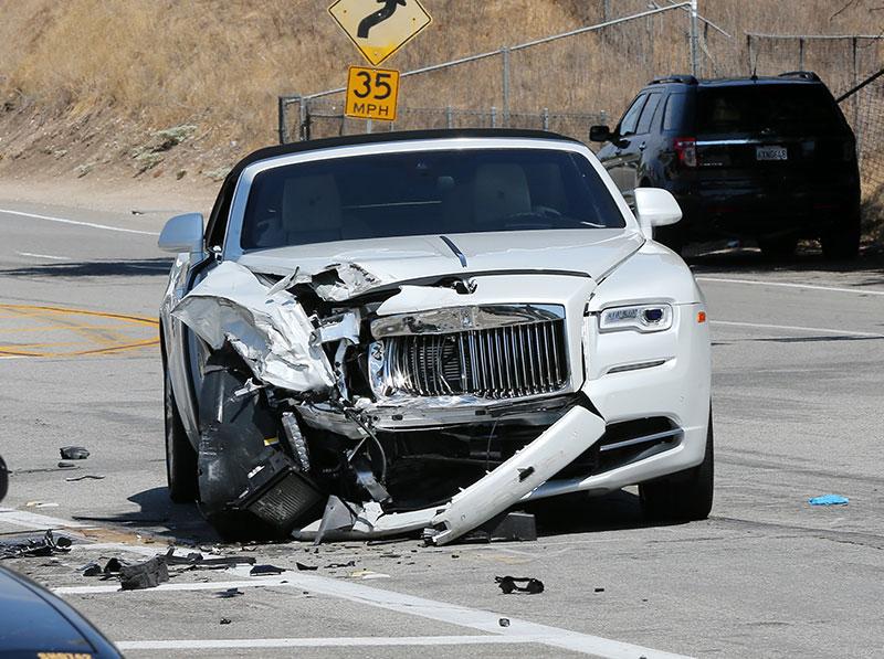 Kylie Jenner's Driver Crashes into Kris Jenner's Rolls Royce