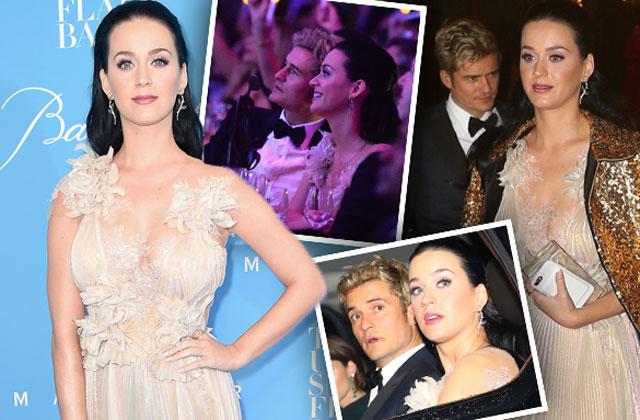 Katy Perry Orlando Bloom Snowflake Ball Split