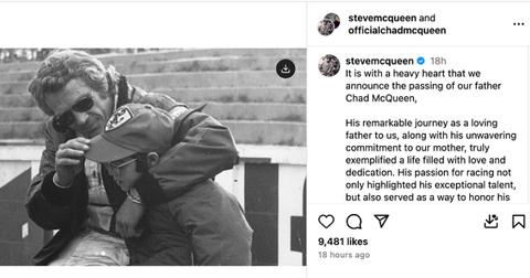 secret steve mcqueen karate kid chad grave dad gun