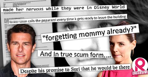 //tom cruise katie holmes divorce emails wide