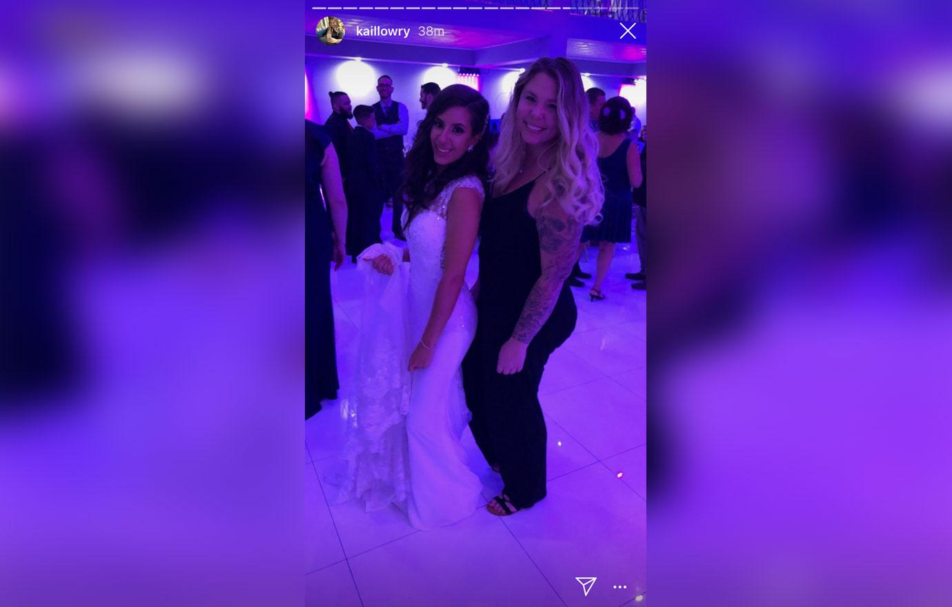 kailyn lowry attends jo rivera wedding teen mom 2