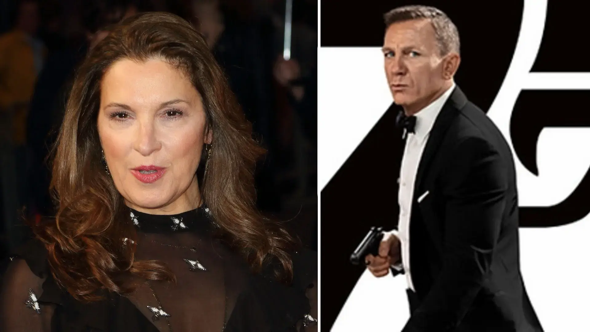 photo of Barbara Broccoli and James Bond 