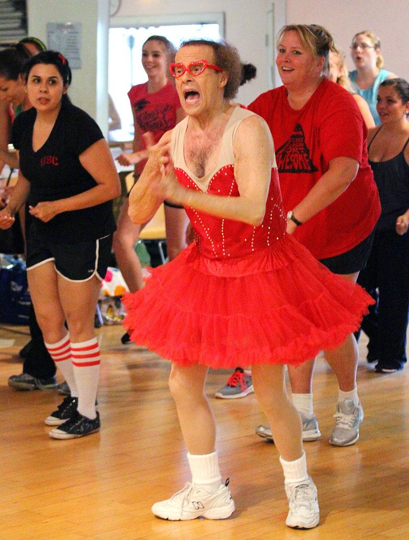 Richard Simmons Public Dressed Woman