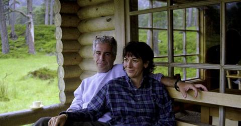 A photo of Jeffrey Epstein and Ghislaine Maxwell