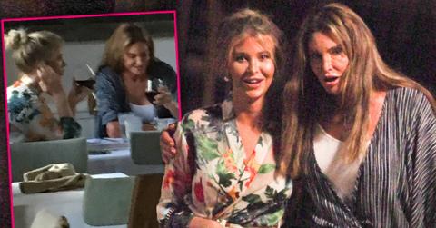 Caitlyn Jenner Galpal Sofia Hutchins PDA Dinner With Shirley