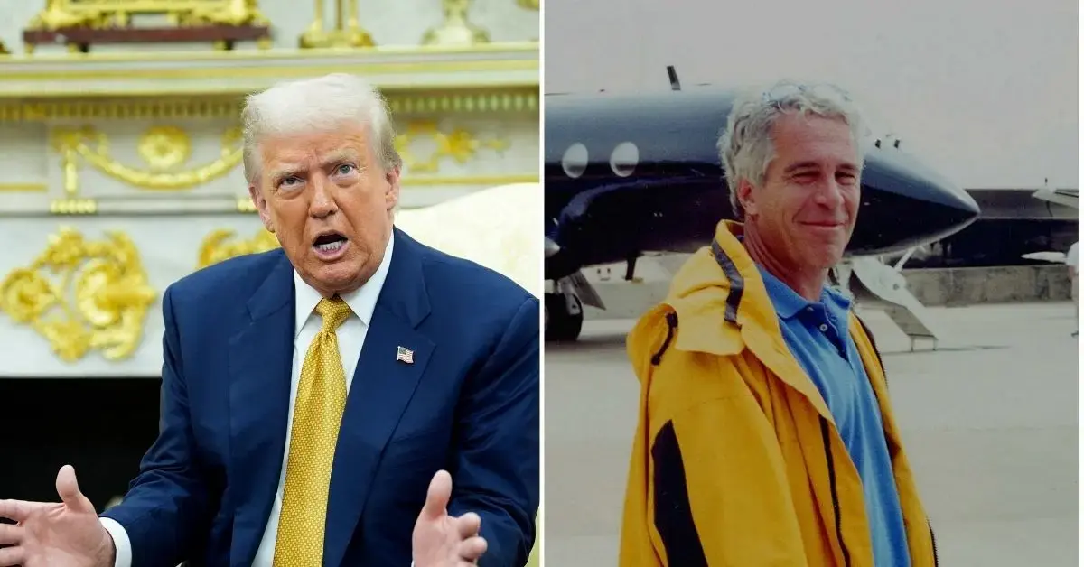 Photo of Donald Trump, Jeffrey Epstein