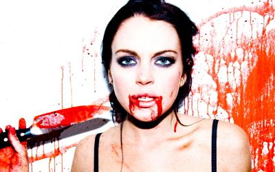 //lindsay lohan knife