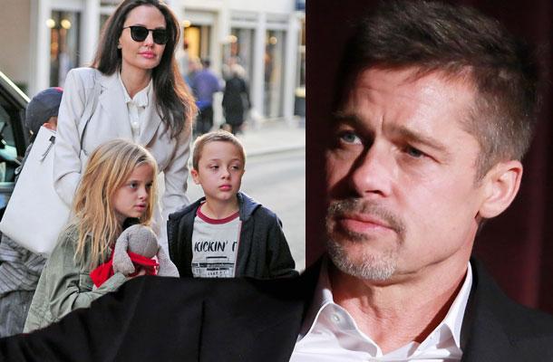 Pics] Brad Pitt & Angelina Jolie Custody Battle -- Twins Knox & Vivienne  London Incidents