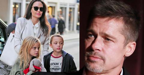 //brad pitt angelina jolie twins knox vivienne incidents pp