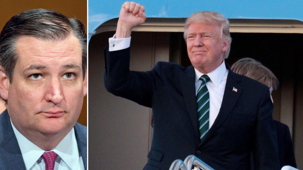 Photo of Donald Trump, Ted Cruz