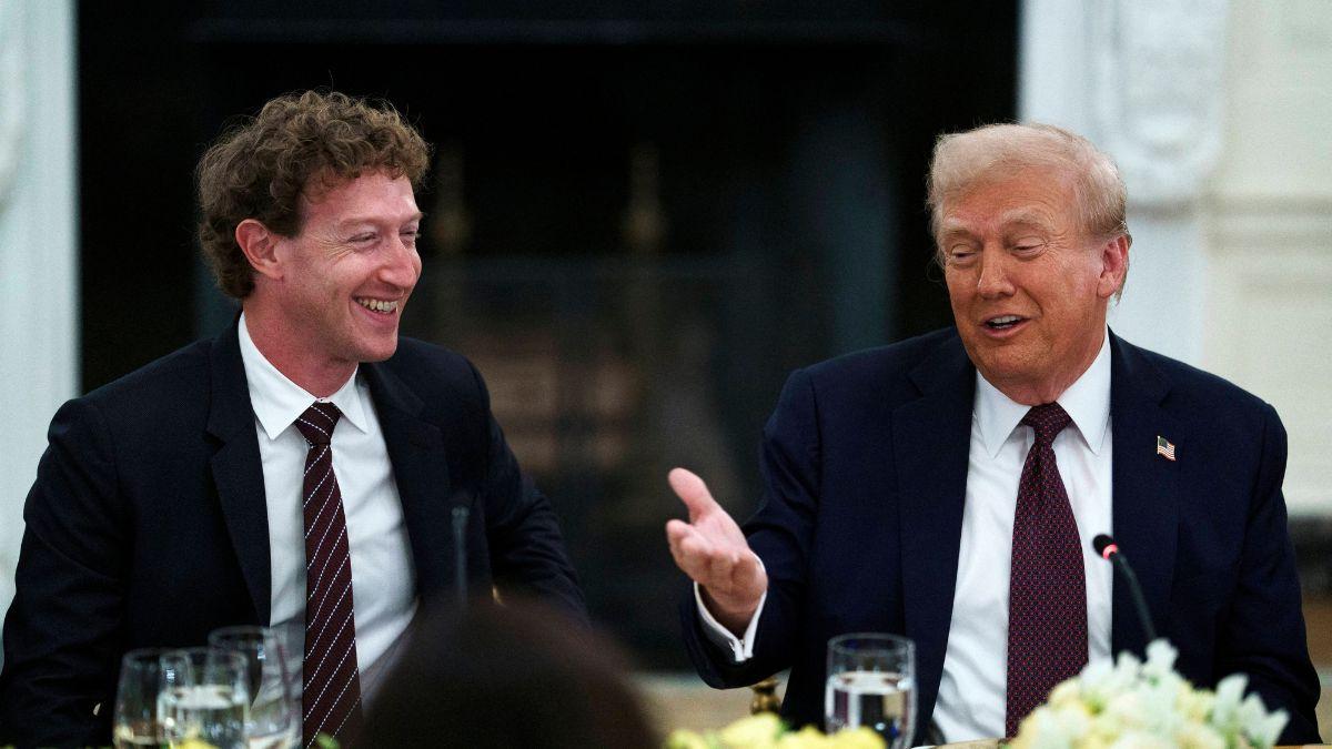 Photo of Mark Zuckerberg and Donald Trump
