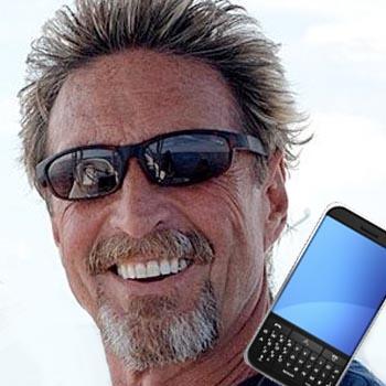 //john mcafee cell phone