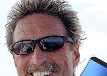 //john mcafee cell phone