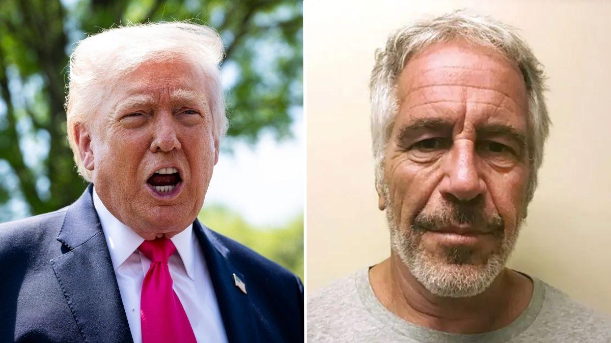 Photo of Donald Trump, Jeffrey Epstein