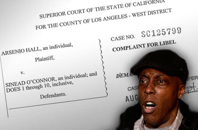 arsenio hall sues sinead oconnor libel