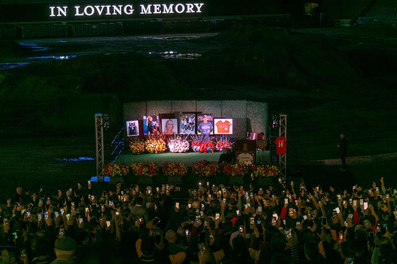 Heartbreaking Photos Memorial Held For Altobelli Family Killed In Kobe Bryant Helicopter Crash