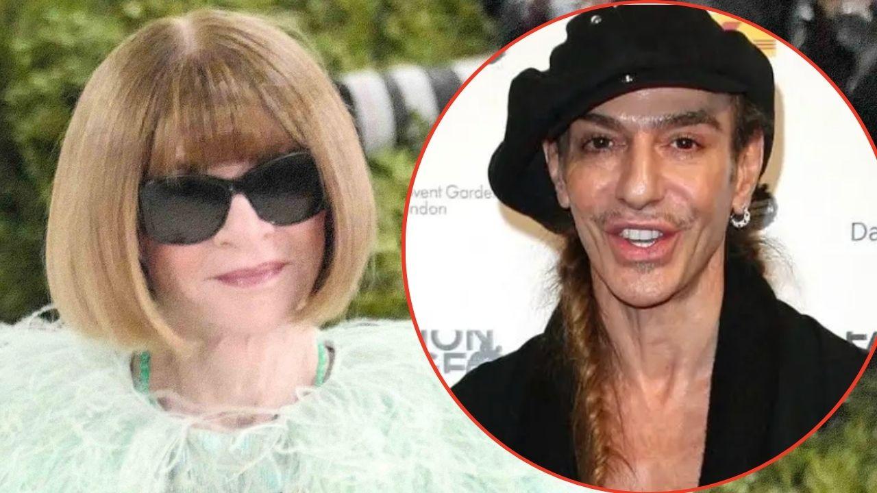 Photo of Anna Wintour and John Galliano