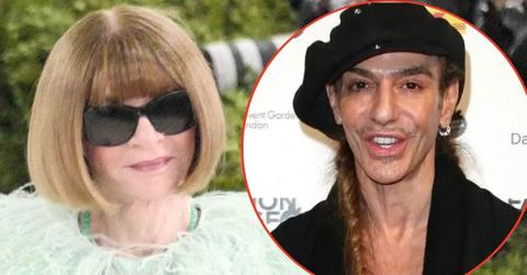 Photo of Anna Wintour and John Galliano