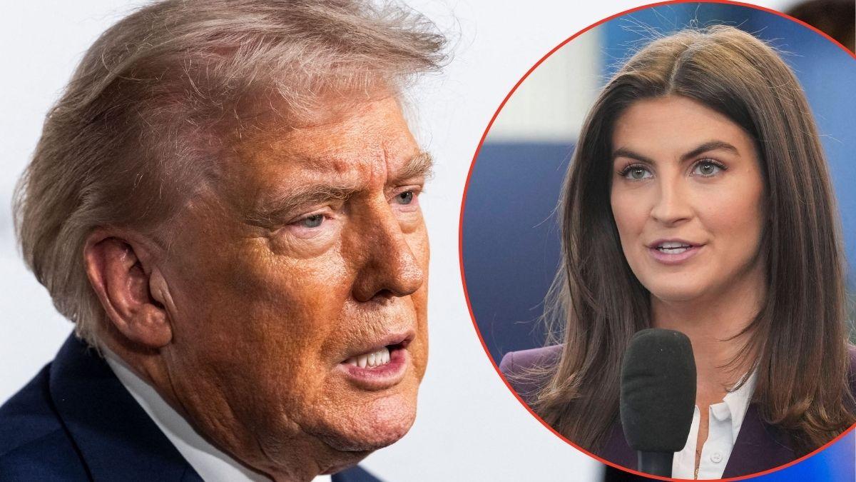 picture of Donald Trump and Kaitlan Collins
