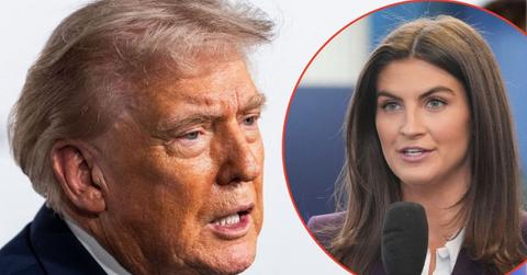 picture of Donald Trump and Kaitlan Collins