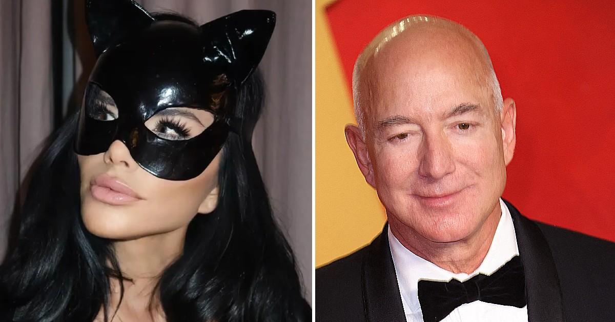 Composite photos of Lauren Sánchez and Jeff Bezos