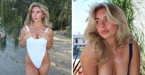 Split photos of Bonnie Blue