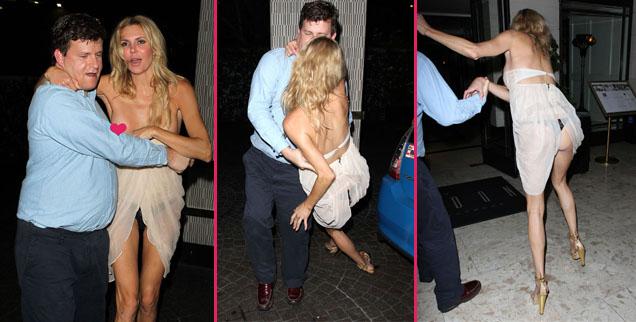 Real Housewife, Real Trashed! Brandi Glanville, Steps Out, Falls Down, Has  Nip Slip & The Party Is On!