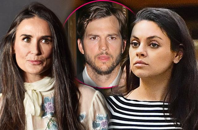 mila kunis baby boy demi moore feud