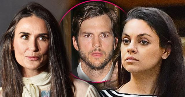 mila kunis baby boy demi moore feud