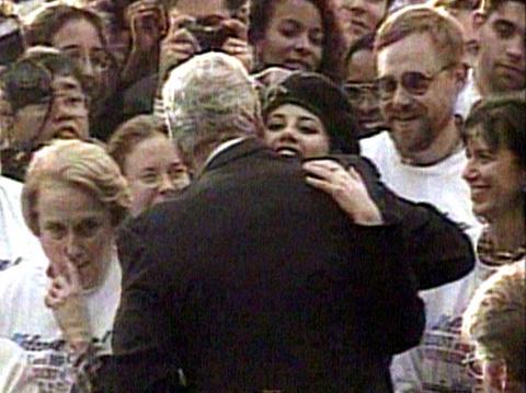 bill monica lewinsky hugging gallery pic