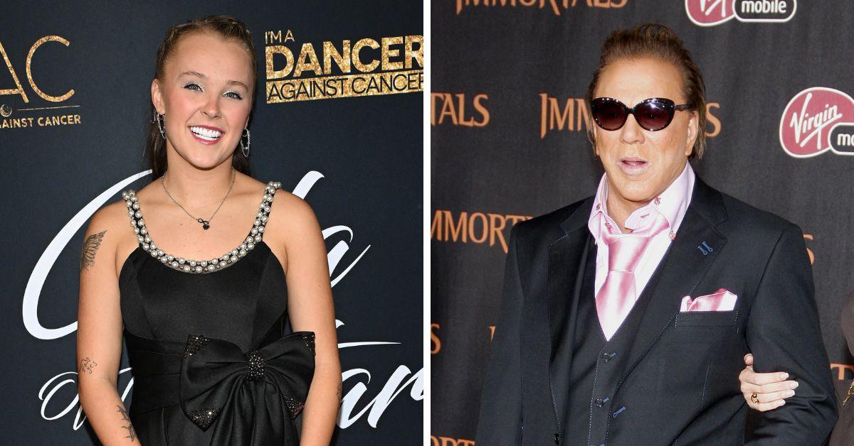 Photo of Mickey Rourke and JoJo Siwa