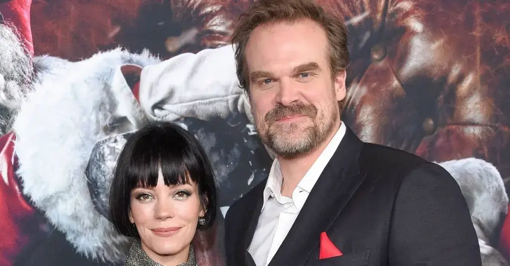 lily allen mocks david harbour album release party gifts new record