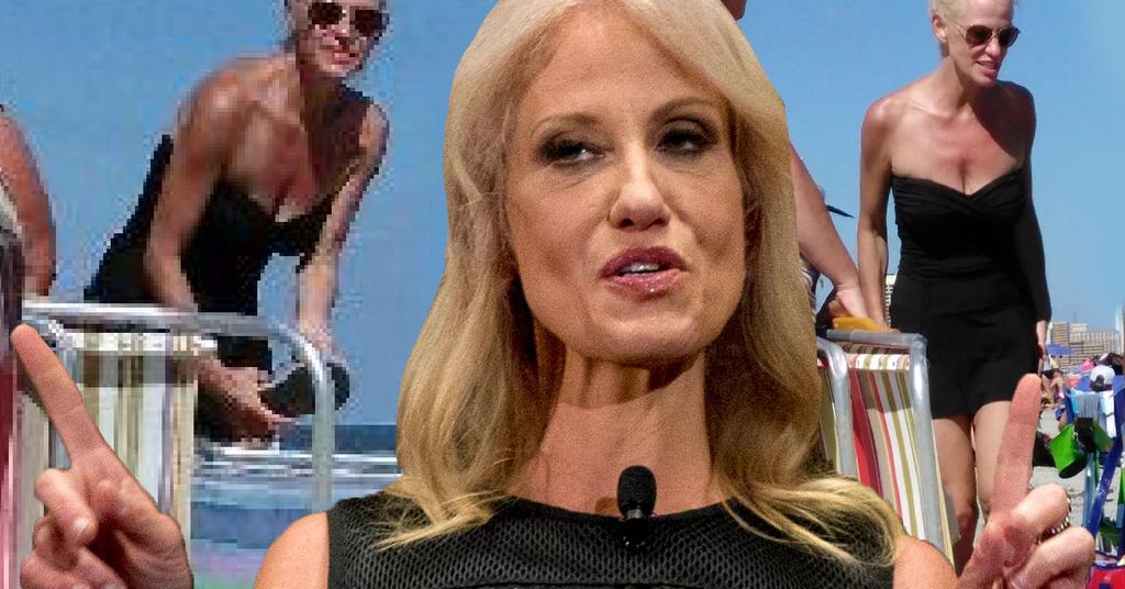 Kellyanne Conway Looks Thinner Than Ever In New Jersey Beach Day