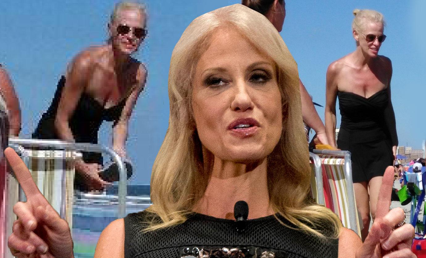 Kellyanne Conway Looks Thinner Than Ever In New Jersey Beach Day