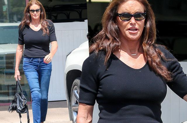 Busting Out! Caitlyn Jenner's Nipples Revealed Through Her Tight Shirt