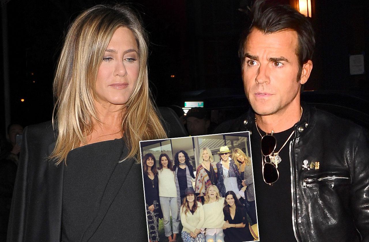 //Justin Theroux Skips Jennifer Aniston Birthday Party pp