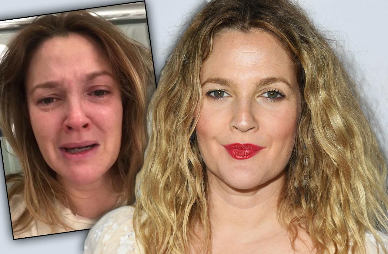 Drew Barrymore Slams Hollywood Glamour Cries In Selfie