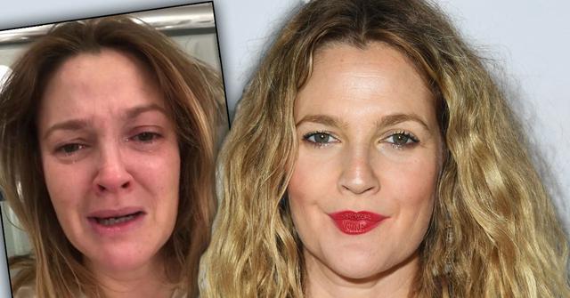 Drew Barrymore Slams Hollywood Glamour Cries In Selfie
