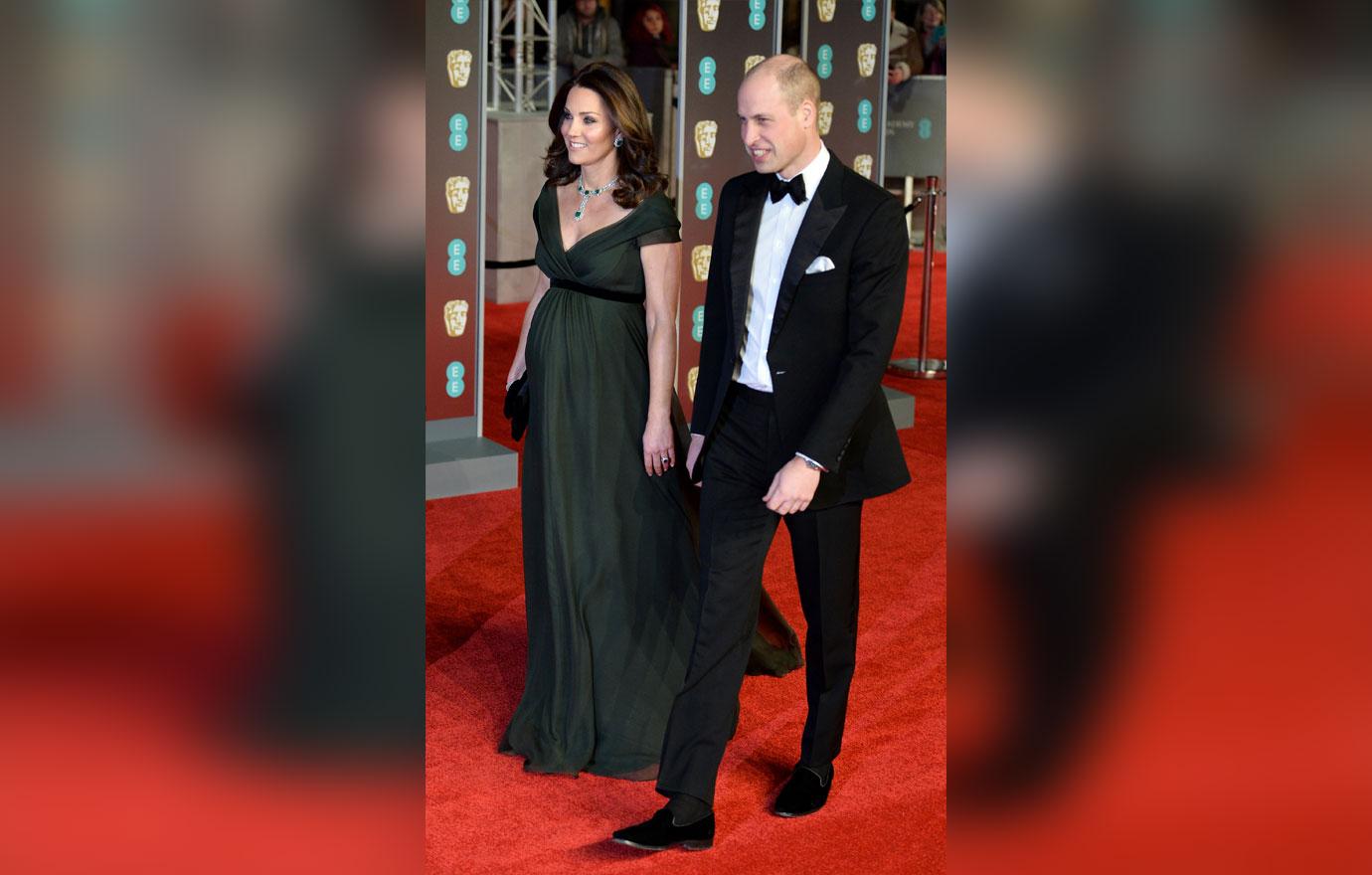 //kate middleton big baby bump at baftas