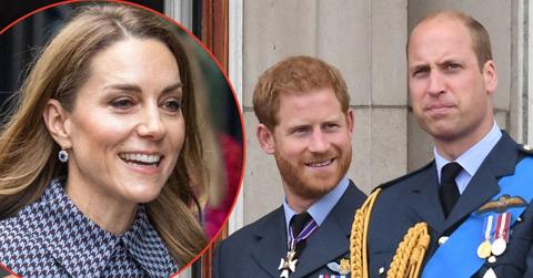 picture of Kate Middleton, Prince Harry and Prince William